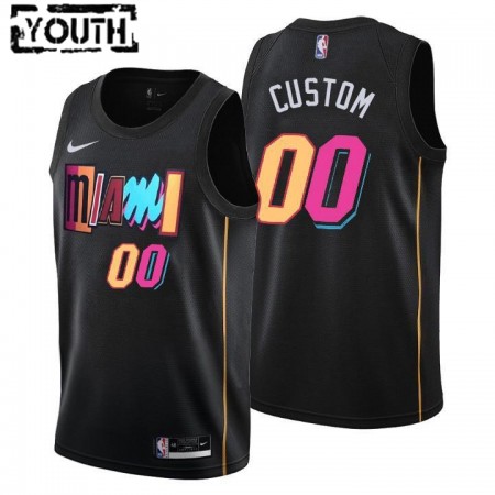 Kinder NBA Miami Heat Trikot Benutzerdefinierte Nike 2021-2022 City Edition Swingman